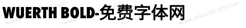 Wuerth Bold字体转换